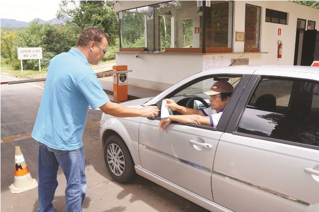 Portaria do Caraça, toda instrução é passada através das normas de visitação.