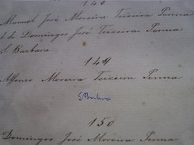 Livro de Matrículas (1856-1910), n. 149 - Affonso Moreira Teixeira Penna